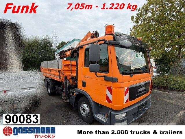 MAN TGL 12.220 4x2 BB Atlas AK 88.3-A2 Funk 2x'AHK Sora- ja kippiautot