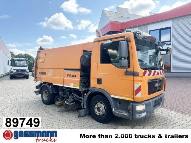 MAN TGL 12.220 4X2 BL, EEV, Kehrmaschine FAUN Viajet 5 Spazzatrici