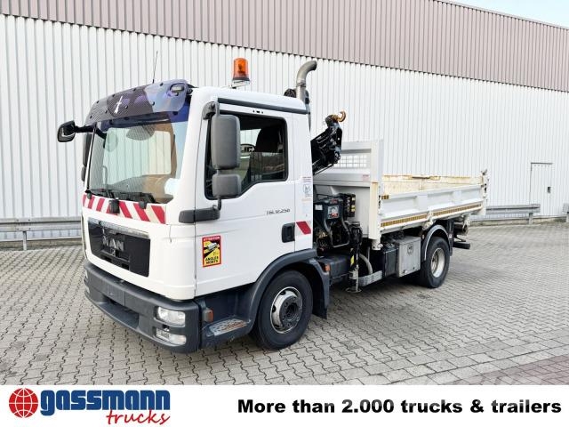 MAN TGL 12.250/340 4X2 BB, Bordmatik, Kran Hiab 066 Damperli kamyonlar