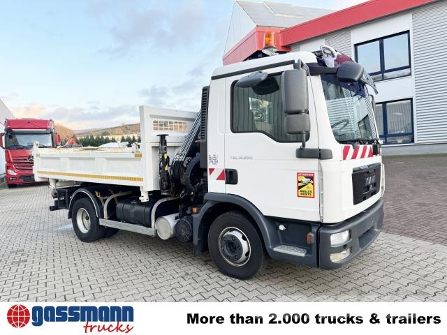 MAN TGL 12.250/340 4X2 BB, Bordmatik, Kran Hiab 066 Damperli kamyonlar