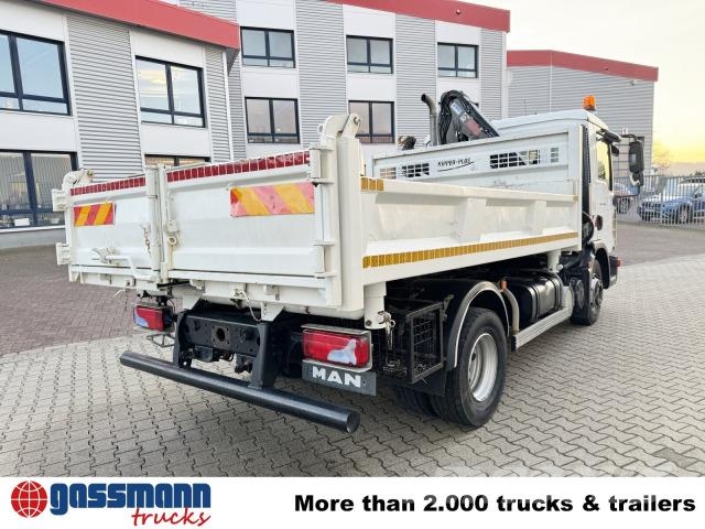 MAN TGL 12.250/340 4X2 BB, Bordmatik, Kran Hiab 066 Damperli kamyonlar