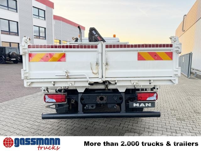 MAN TGL 12.250/340 4X2 BB, Bordmatik, Kran Hiab 066 Damperli kamyonlar