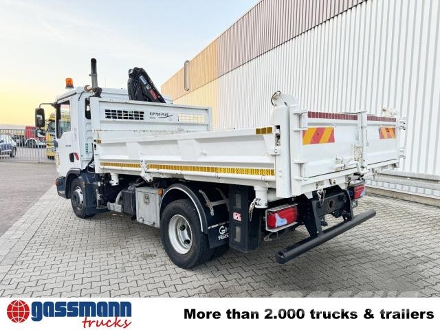 MAN TGL 12.250/340 4X2 BB, Bordmatik, Kran Hiab 066 Damperli kamyonlar