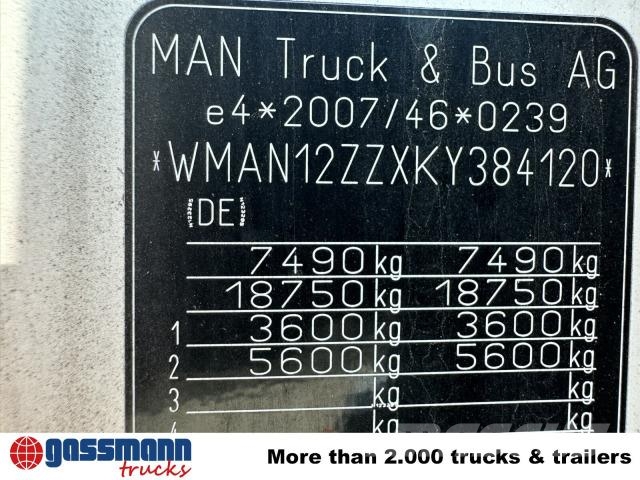 MAN TGL 8.250 4x2 BL Camiones de cama baja