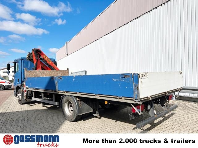 MAN TGM 15.250/340 4X2 BL mit Kran Palfinger PK 11001 플랫베드/드롭사이드 트럭