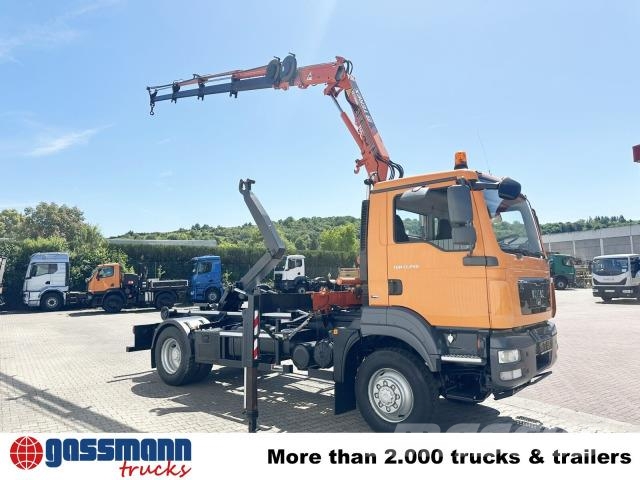 MAN TGM 15.250 4x4 BL, Kran Atlas TLC 75.2-A4L, Funk Hook lift trucks