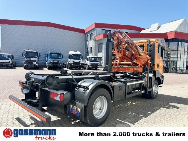 MAN TGM 15.250 4x4 BL, Kran Atlas TLC 75.2-A4L, Funk Hook lift trucks