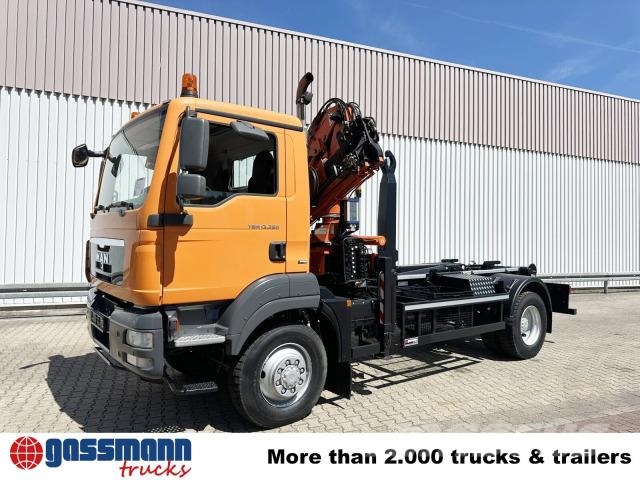MAN TGM 15.250 4x4 BL, Kran Atlas TLC 75.2-A4L, Funk Hook lift trucks