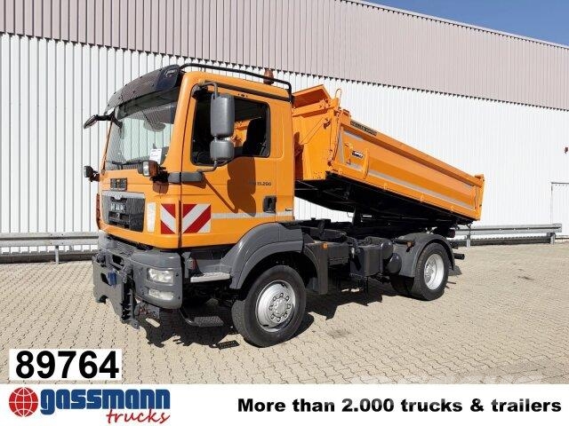MAN TGM 15.290 4X4 BL, Winterdienstausstattung Camion ribaltabili