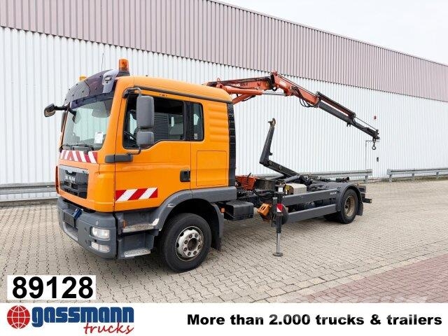 MAN TGM 16.250 4x2 BL, Kran Atlas AK 65.2-A2L, 훅 리프트 트럭