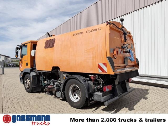 MAN TGM 18.240 4x2 BL, Kehrmaschine Bucher CityFant Zametací stroje