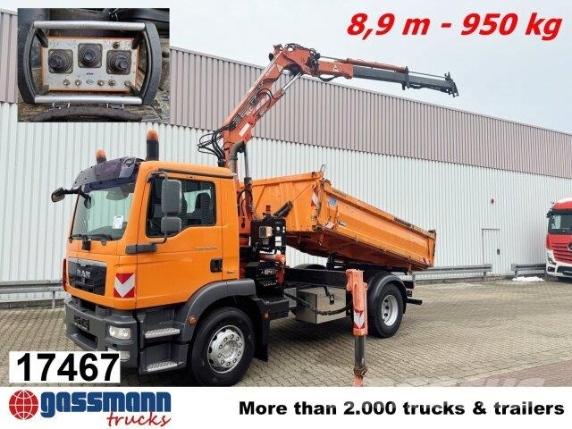 MAN TGM 18.290 4X2 BB mit Kran Atlas AK 92.2-A2, Funk Kipper