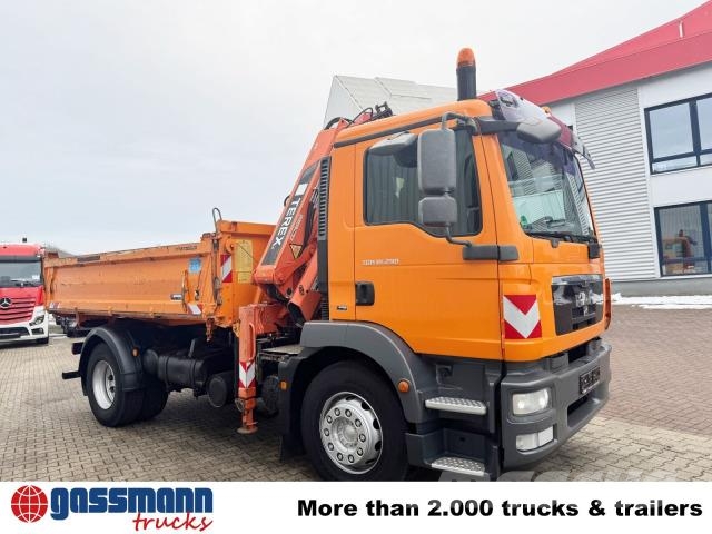 MAN TGM 18.290 4X2 BB mit Kran Atlas AK 92.2-A2, Funk Kipper