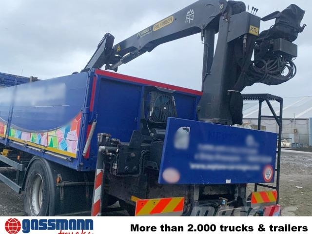 MAN TGM 18.290 4x2 BL, Heckkran Palfinger PK12001L, 플랫베드/드롭사이드 트럭