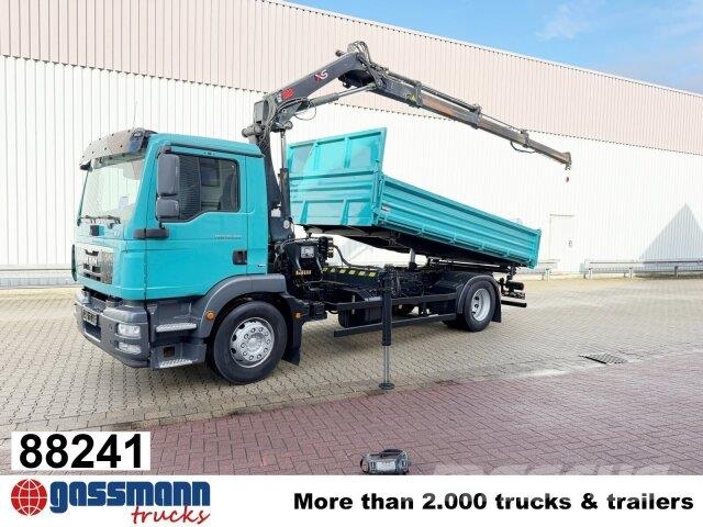 MAN TGM 18.290 4x2 LL, EEV, Kran Hiab XS 111 ES-3 Tipper trucks