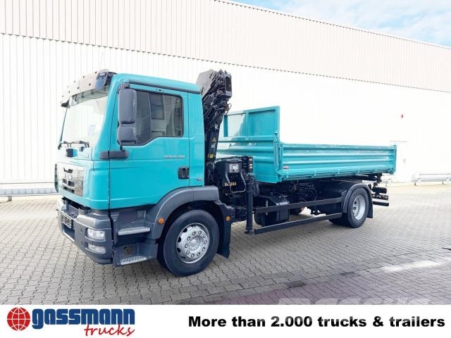MAN TGM 18.290 4x2 LL, EEV, Kran Hiab XS 111 ES-3 Tipper trucks
