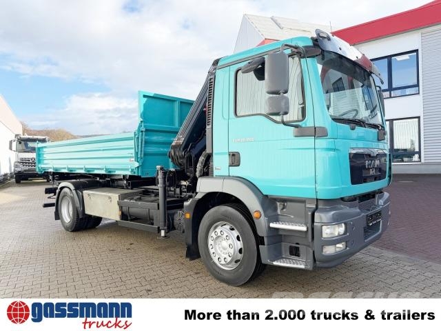 MAN TGM 18.290 4x2 LL, EEV, Kran Hiab XS 111 ES-3 Tipper trucks