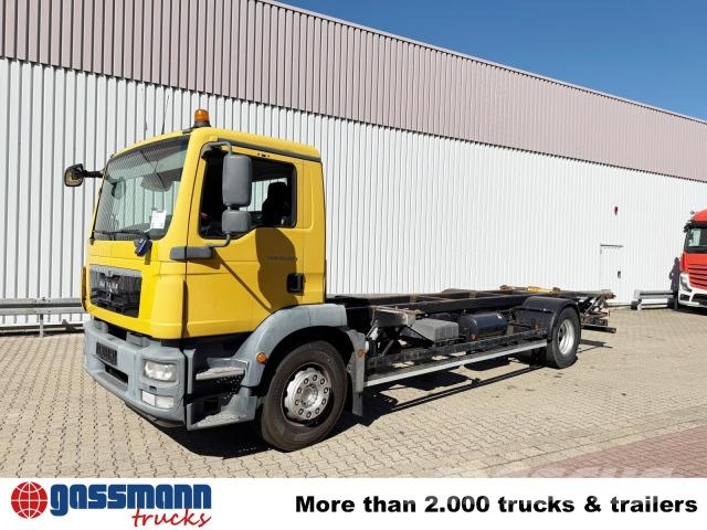MAN TGM 18.290 4x2 LL, Hydr. Hubrahmen Camiones portacontenedores