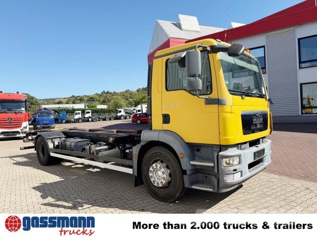 MAN TGM 18.290 4x2 LL, Hydr. Hubrahmen Camiones portacontenedores
