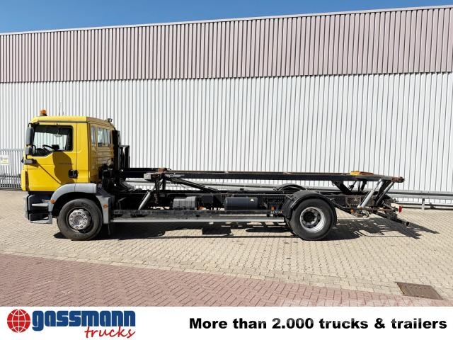 MAN TGM 18.290 4x2 LL, Hydr. Hubrahmen Camiones portacontenedores