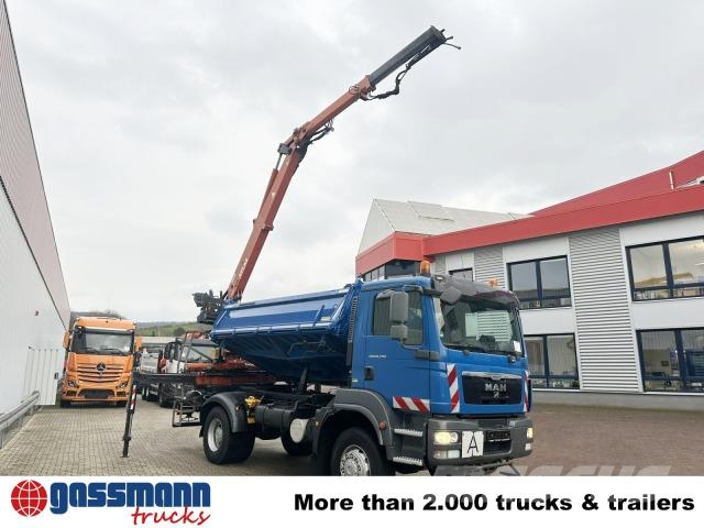 MAN TGM 18.290 4X4 BB, EEV, Heckkran Atlas AK 115.2V, Tipper trucks
