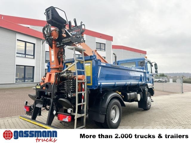 MAN TGM 18.290 4X4 BB, EEV, Heckkran Atlas AK 115.2V, Tipper trucks