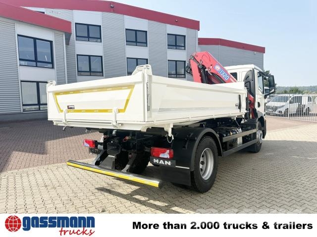 MAN TGM 18.320 4x2, Kran HMF 1320 K3, Funk Tipper trucks