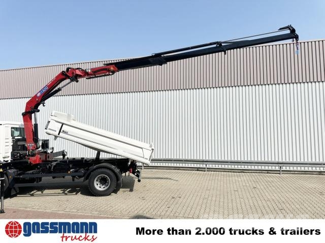 MAN TGM 18.320 4x2, Kran HMF 1320 K3, Funk Tipper trucks