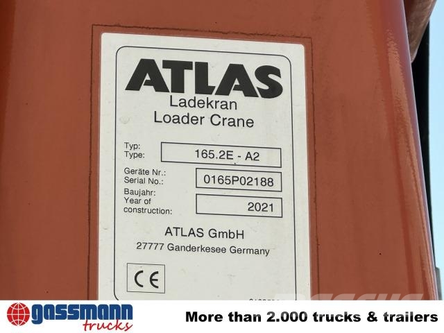 MAN TGM 18.320 4x4 BB, Kran Atlas AK 165.2E-A2, Funk 플랫베드/드롭사이드 트럭