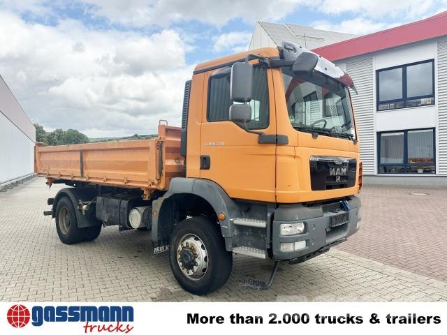 MAN TGM 18.340 BB 4x4, Hardox-Kipper 덤프 트럭