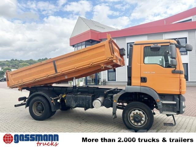 MAN TGM 18.340 BB 4x4, Hardox-Kipper 덤프 트럭