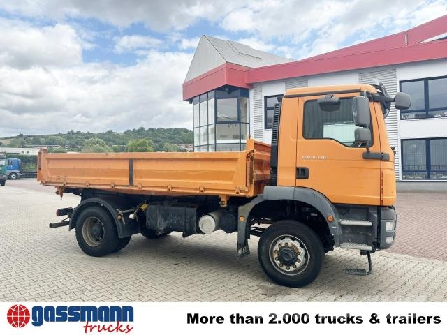 MAN TGM 18.340 BB 4x4, Hardox-Kipper 덤프 트럭