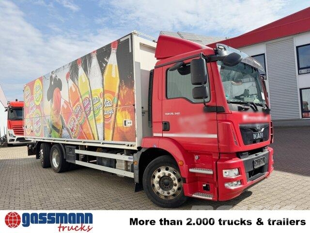 MAN TGM 26.340 6x2-4 LL, Getränkekoffer, Camiones caja cerrada