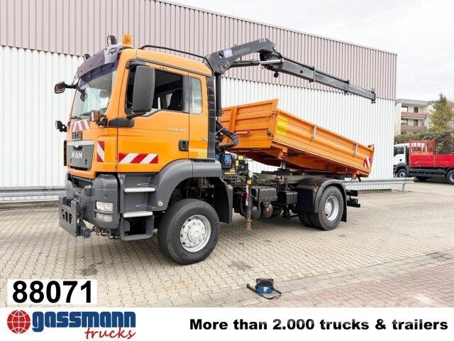 MAN TGS 18.320 4x4 BL, Kran, Winterdienstausttattung, Самосвал