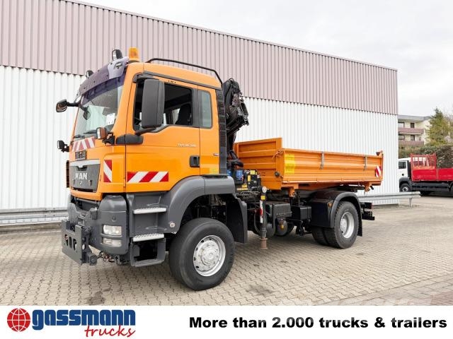 MAN TGS 18.320 4x4 BL, Kran, Winterdienstausttattung, Самосвал