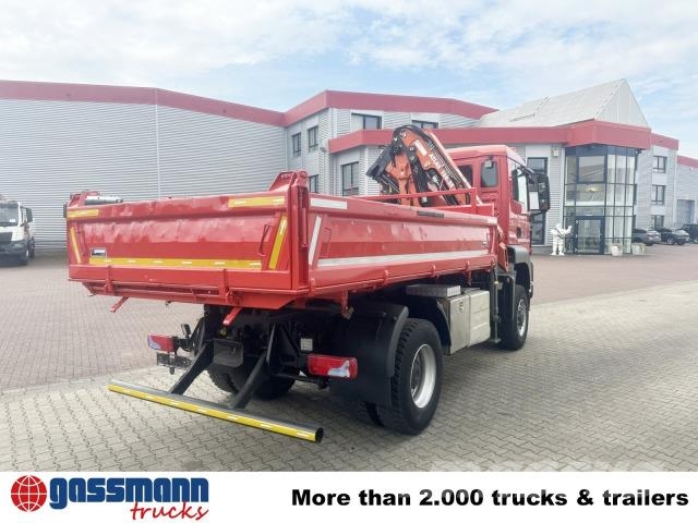 MAN TGS 18.400 4x4 BB, Navi, Kran Atlas 120.2E-A3L, Самосвал