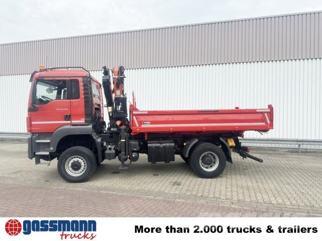 MAN TGS 18.400 4x4 BB, Navi, Kran Atlas 120.2E-A3L, Самосвал