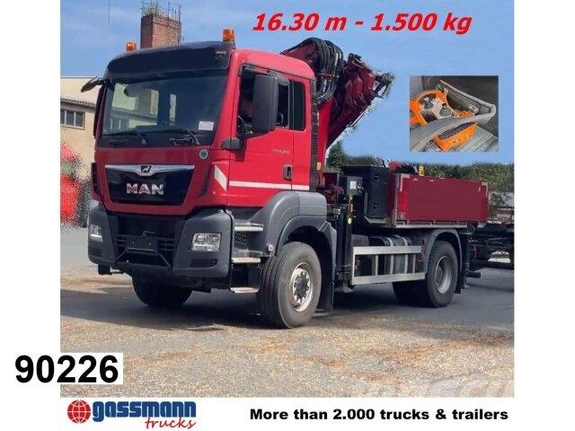 MAN TGS 18.420 4x4 BB, MKG HLK 341-6 Kran Funk Camion plateau