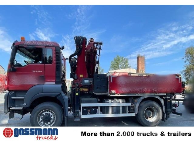MAN TGS 18.420 4x4 BB, MKG HLK 341-6 Kran Funk Camion plateau
