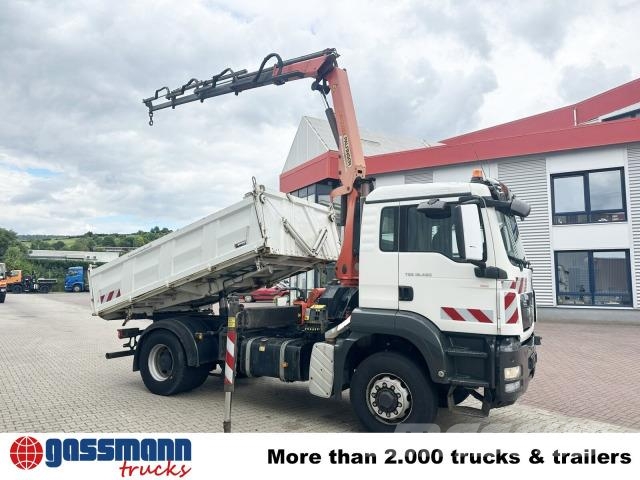MAN TGS 18.480 4x4H BL, HydroDrive, Kran Palfinger PK 덤프 트럭