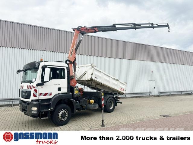 MAN TGS 18.480 4x4H BL, HydroDrive, Kran Palfinger PK 덤프 트럭