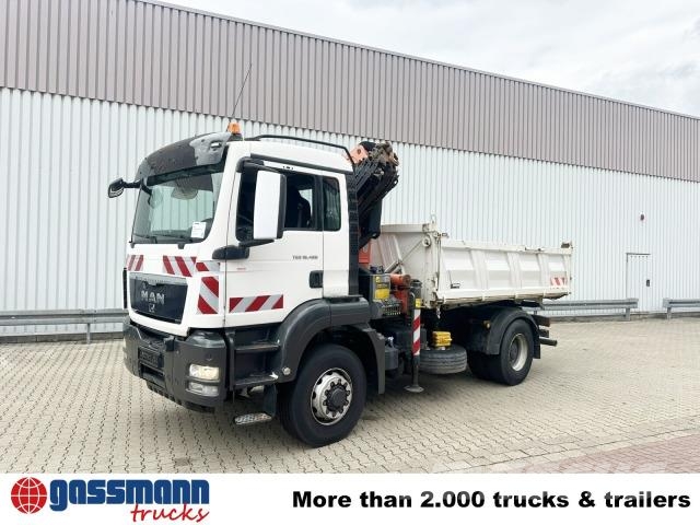 MAN TGS 18.480 4x4H BL, HydroDrive, Kran Palfinger PK 덤프 트럭