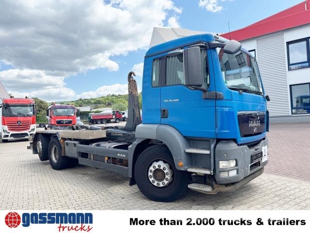 MAN TGS 26.400 6x2-4 BL, Lenk-/Liftachse, Schub-Knick Camiones elevadores de gancho