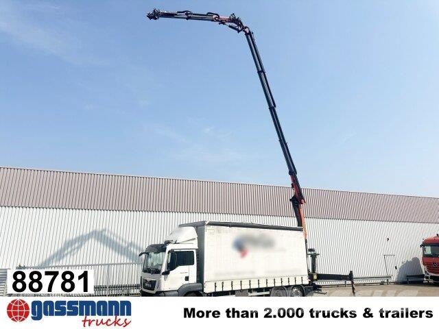 MAN TGS 26.400 6x2-4 LL, Heckkran Palfinger PK23002-C Φορτηγά Kαρότσα με ανοιγόμενα πλαϊνά