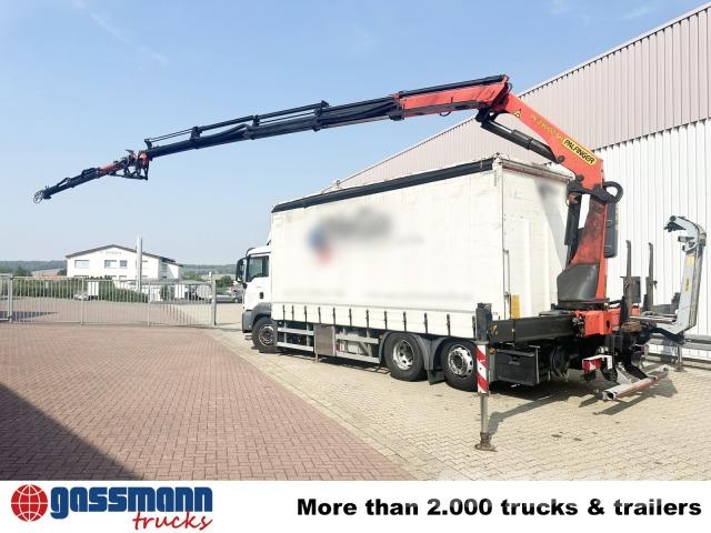 MAN TGS 26.400 6x2-4 LL, Heckkran Palfinger PK23002-C Φορτηγά Kαρότσα με ανοιγόμενα πλαϊνά