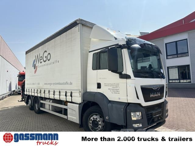 MAN TGS 26.400 6x2-4 LL, Heckkran Palfinger PK23002-C Φορτηγά Kαρότσα με ανοιγόμενα πλαϊνά