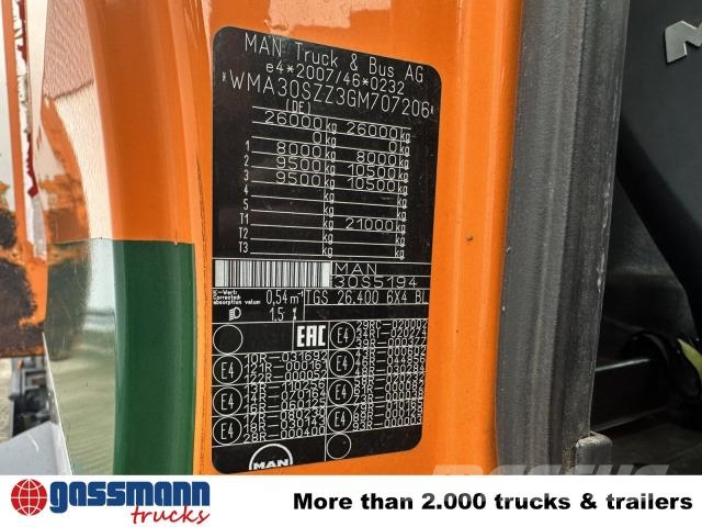 MAN TGS 26.400 6X4 BL Kuorma-autoalustat
