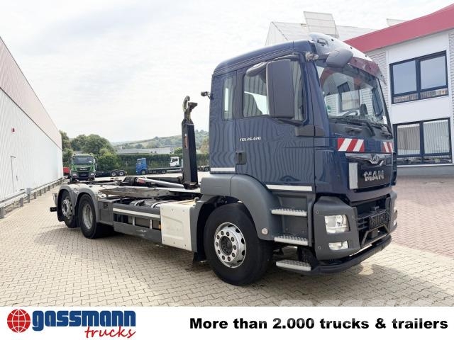 MAN TGS 26.420 6x2-4 BL, Lenk-/Liftachse, Hiab Ultima شاحنات الرافعات الخطافية