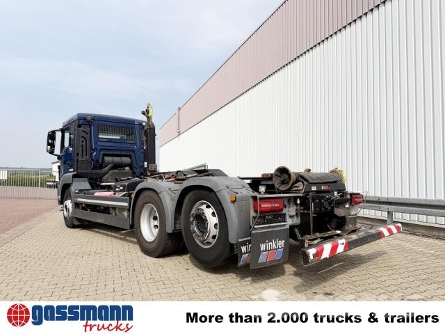 MAN TGS 26.420 6x2-4 BL, Lenk-/Liftachse, Hiab Ultima شاحنات الرافعات الخطافية
