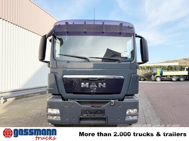 MAN TGS 26.440 6x4 BB, Meiller Schub-Knick 훅 리프트 트럭
